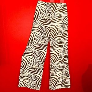 SHEIN zebra print lightweight pants